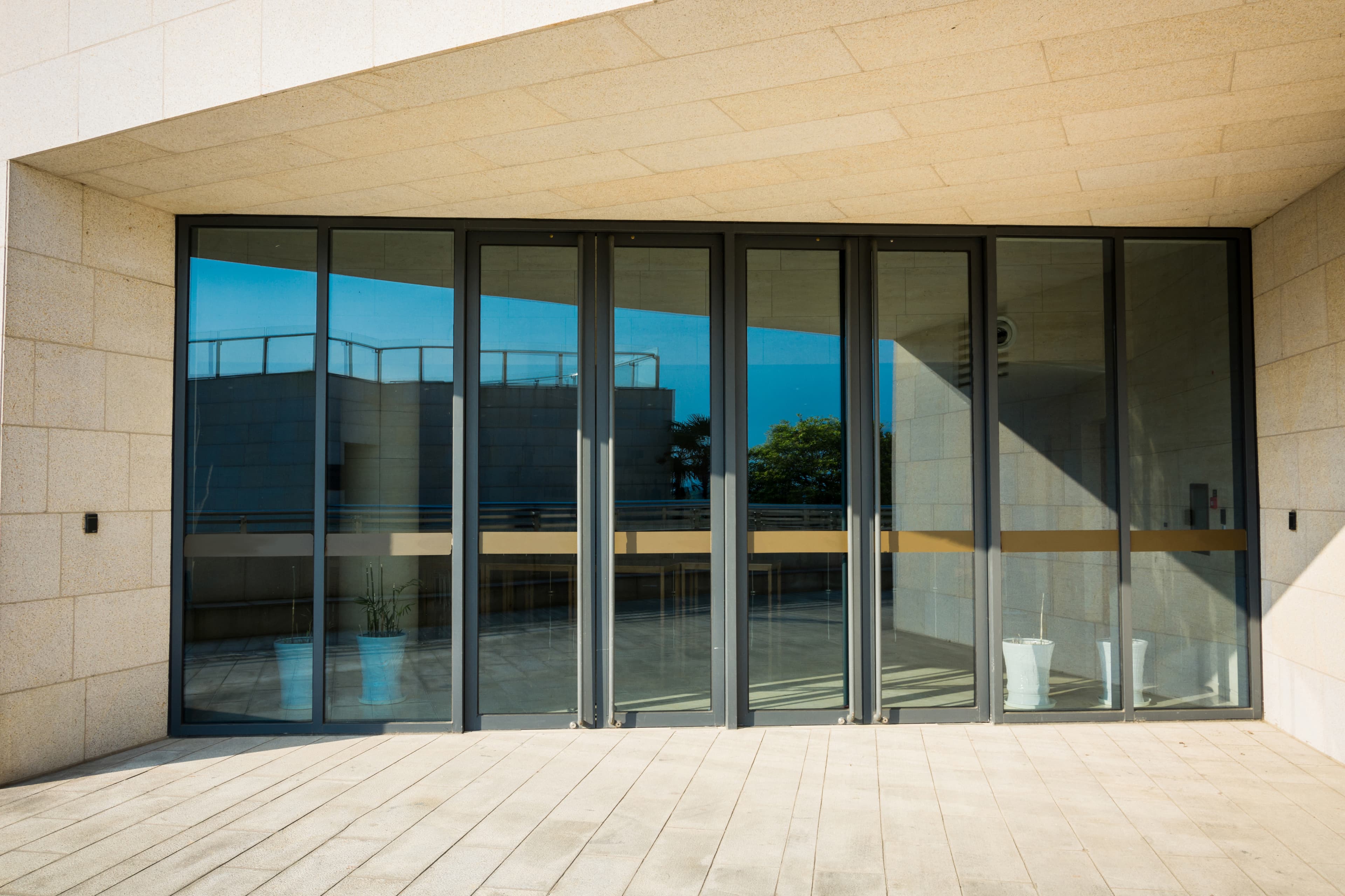 Glass Door Background